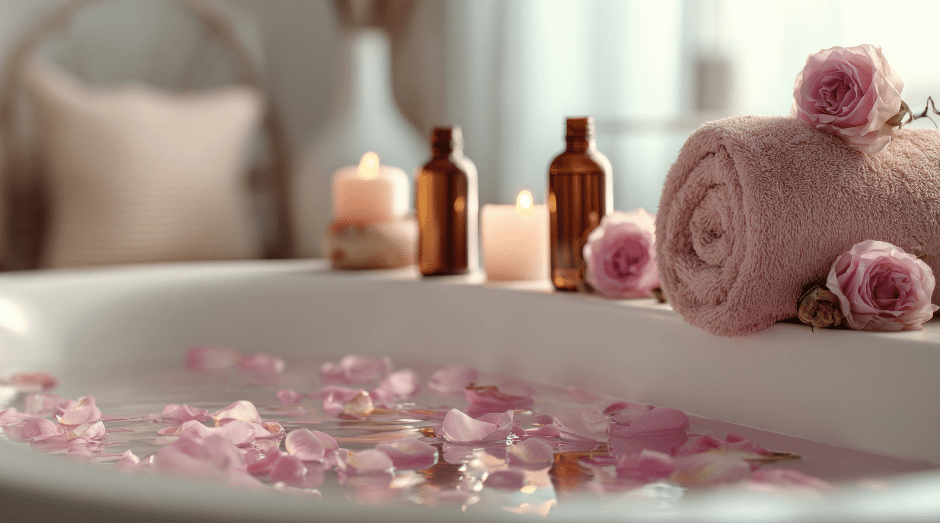 Homemade Rose Bath Salts