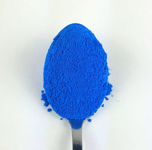Electric blue cosmetic mica powder